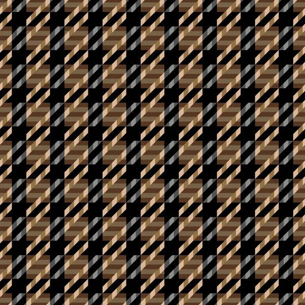 Tweed tekstury w kolorze brązowym i czarnym — Wektor stockowy