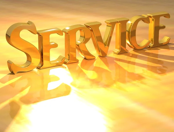 3D Service Gold texte — Photo
