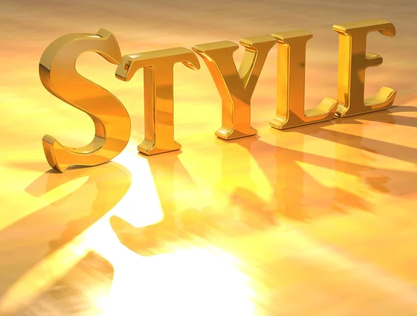 3D Style Gold text — Stock Photo, Image