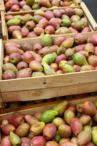 stock image Fresh fruits and vegetables at the local market