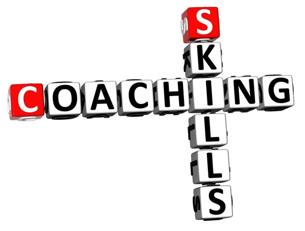 3D umiejętności coachingu krzyżówka — Zdjęcie stockowe