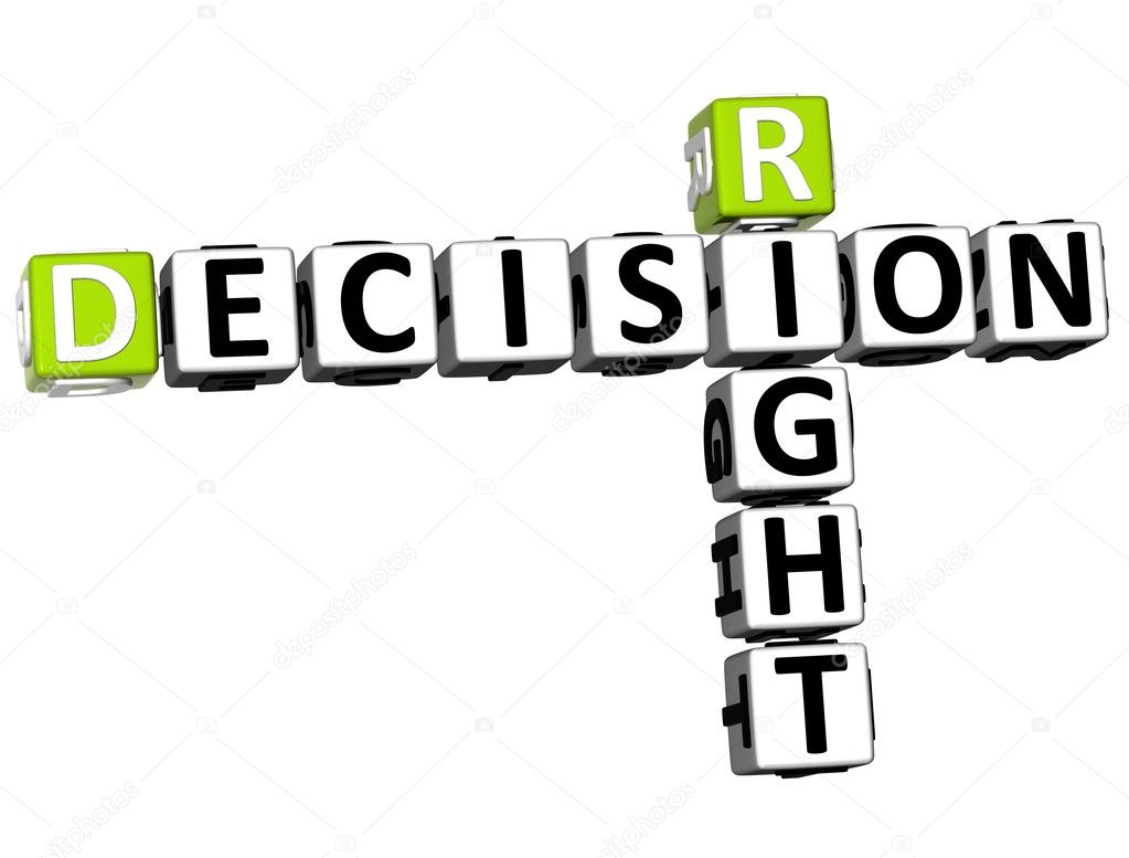 3D Right Decision Crossword