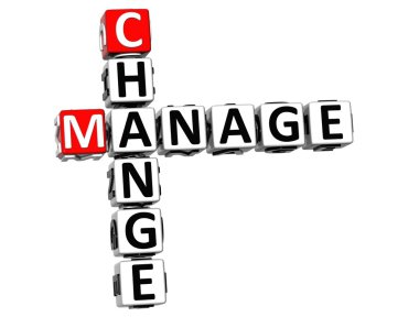 3D Change Manage Crossword clipart