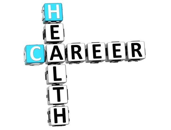 3d Gesundheit Karriere Kreuzworträtsel — Stockfoto