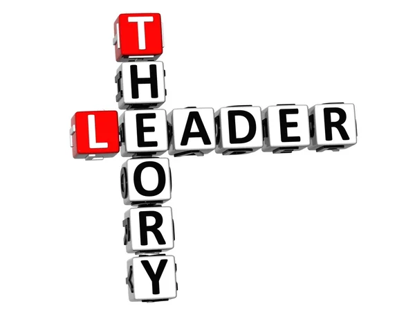 Теория трехмерного лидера — стоковое фото