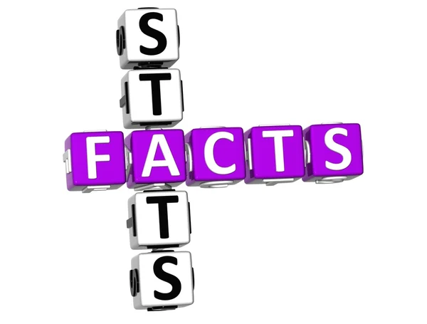 stock image 3D Facts Stats Crossword