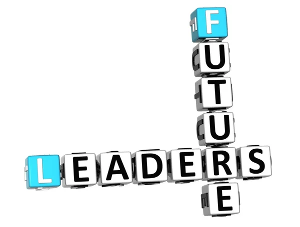 Crucigrama de futuros líderes 3D — Foto de Stock