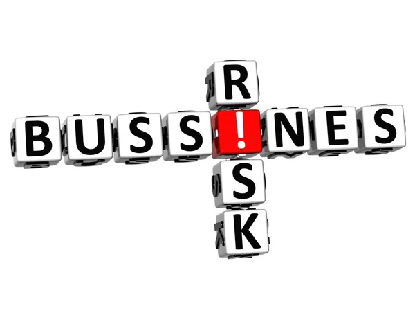 3D Credit Risk Crossword — Stock Photo, Image