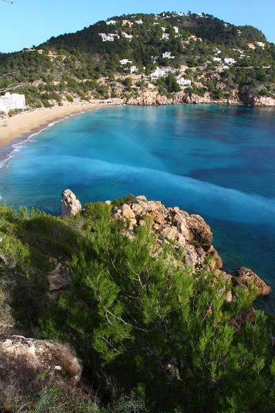 Ibiza İspanya güzel küçük koyda — Stok fotoğraf