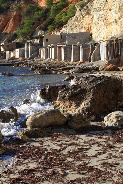 Güzel küçük koyda Ibiza, baleares Adası, İspanya. — Stok fotoğraf