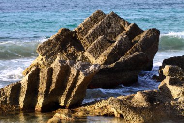 güzel küçük koyda Ibiza, baleares Adası, İspanya.