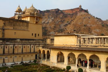 Amber fort ayında jaipur, Hindistan.