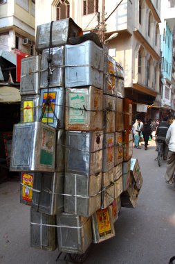 varanasi, insia geleneksel trafik sıkışması.