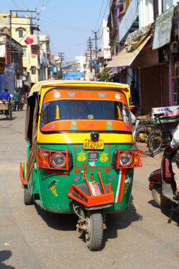 Tuk Tuk auto rikshaw in Varanasi. clipart