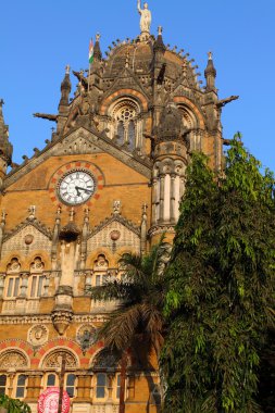 Victoria Terminus tren istasyonu de Mumbai (Hindistan)