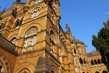 Victoria Terminus tren istasyonu de Mumbai (Hindistan)