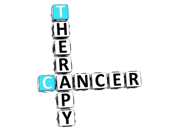 3D Cancer Therapy Crossword — Stock Photo, Image
