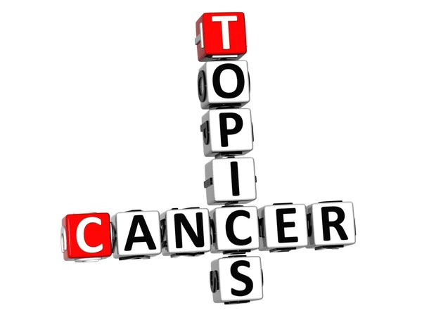 3d Krebs Themen Kreuzworträtsel — Stockfoto