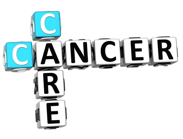 3D Cancer Care Crossword — Stock Photo, Image