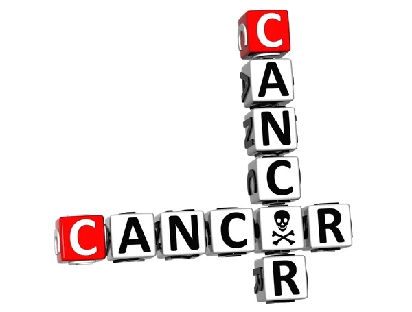 3D Cancer Crossword — Stock Photo, Image