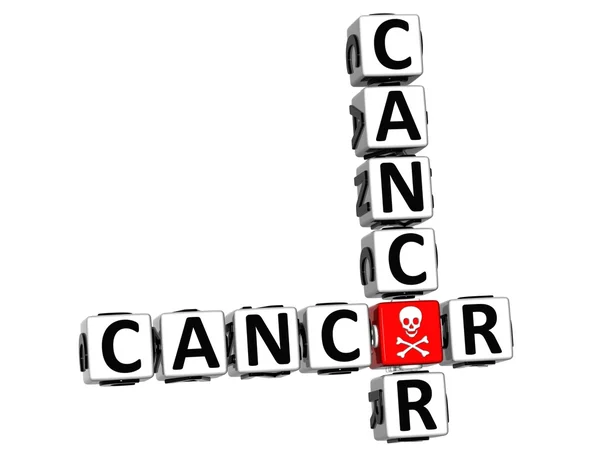 3D Cancer Crossword — Stock Photo, Image