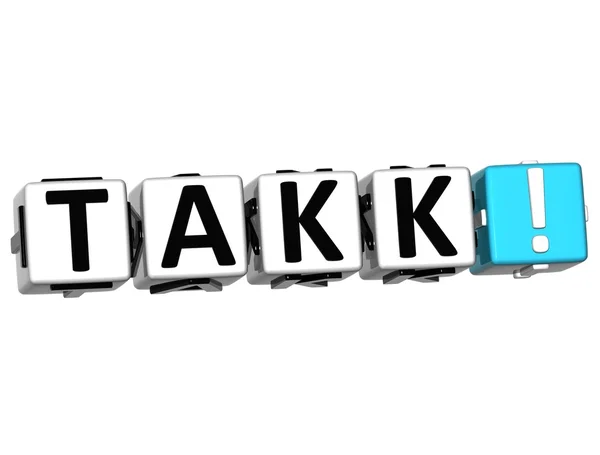 A palavra Takk - Obrigado em muitas línguas diferentes . — Fotografia de Stock