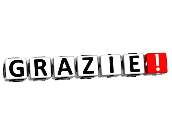 The word Grazie - Thank you in many different languages. — Stock Photo, Image