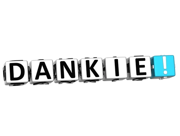 A word dankie - köszönöm a sok különböző nyelveken. — Stock Fotó