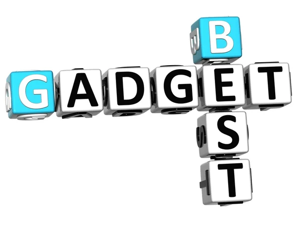 3D Melhor texto Gadget Palavra cruzada — Fotografia de Stock
