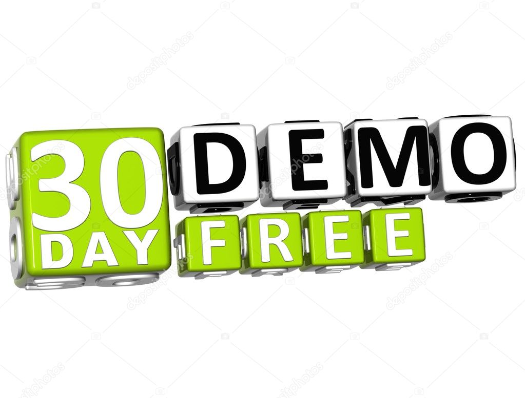 3D Get 30 Day Demo Free Block Letters
