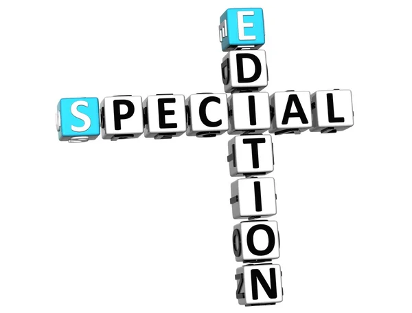 3D Special Edition Vip Crossword cube words — Stock Photo, Image