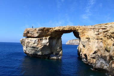 Azure Window, famous stone arch on Gozo island, Malta clipart