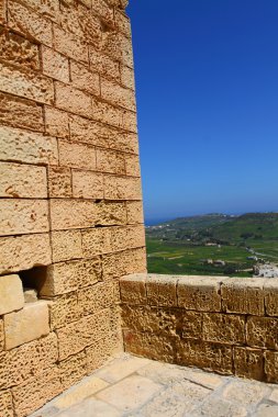 rabat (victoria) Kalesi (gozo, Malta Adaları görünümünü)