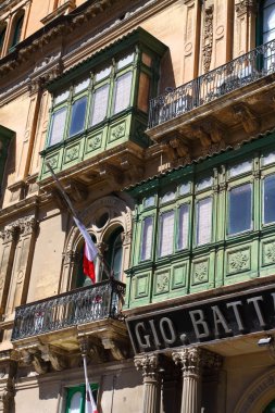 geleneksel Malta balkon, valletta, malta