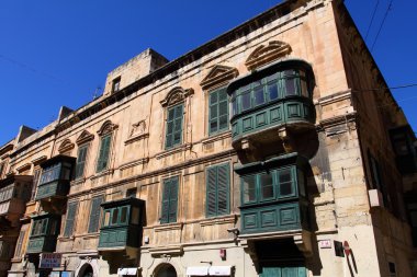 geleneksel Malta balkon, valletta, malta