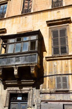 geleneksel Malta balkon, valletta, malta