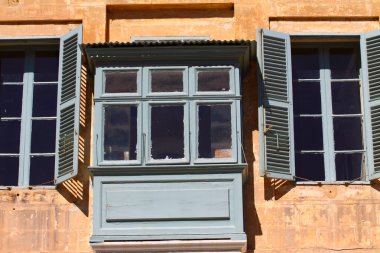 geleneksel Malta balkon, valletta, malta