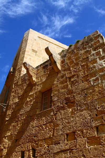 Widok twierdzy rabat (victoria) (gozo, wysp maltańskich) — Zdjęcie stockowe