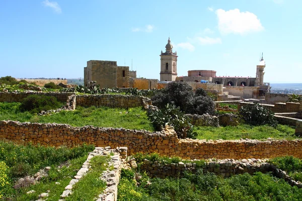 stock image Landscape countryside scenery in Gozo, Malta, Mediterranean Sea