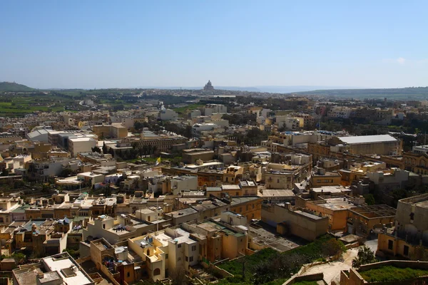 Gozo, malta, Akdeniz in kırsal manzara manzara — Stok fotoğraf