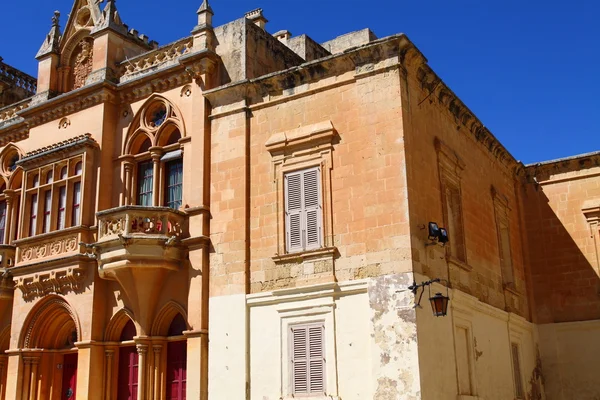Фасад собором Святого Павла, місті mdina, Мальта — стокове фото