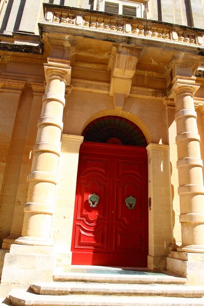 Fachada da Catedral de São Paulo, Mdina, Malta — Fotografia de Stock