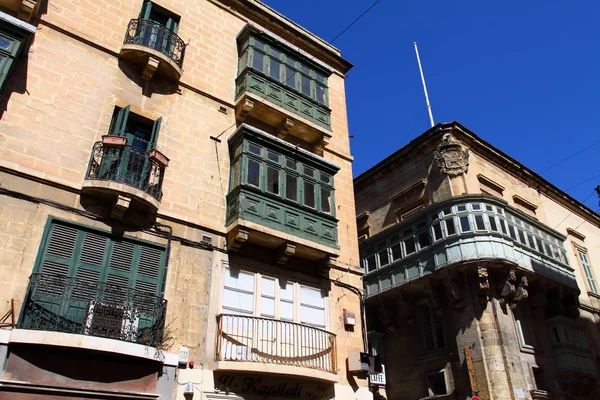 Традиційні Мальтійська балкон, Валлетта, Мальта — стокове фото