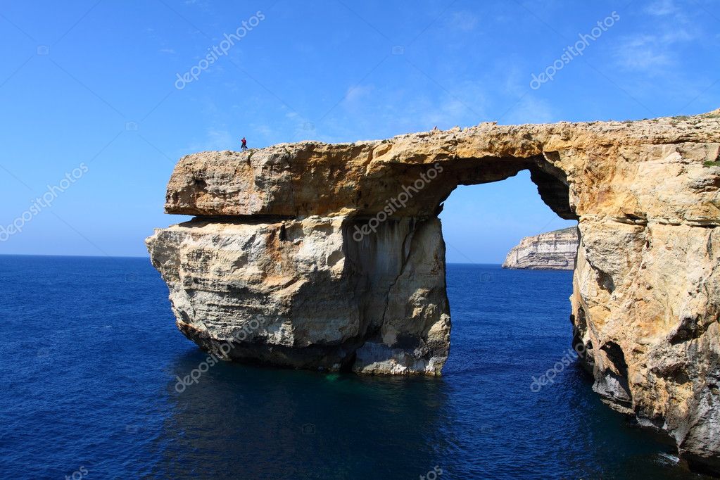 Azure Window Famous Stone Arch On Gozo Island Malta Stock Photo By C Curioso Travel Photography