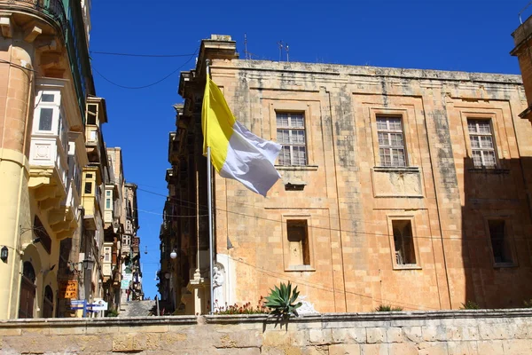 Architecture traditionnelle maltaise à La Valette, Malte — Photo