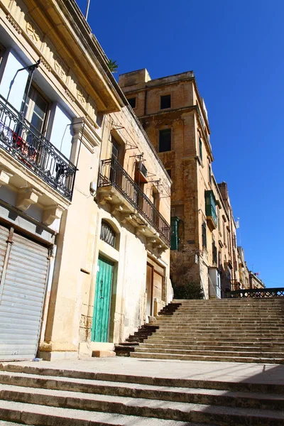 Παραδοσιακή αρχιτεκτονική Μάλτας στη Βαλέτα, Μάλτα — Φωτογραφία Αρχείου