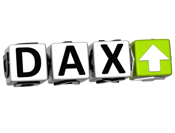3 d の dax 株価ブロック テキスト — ストック写真