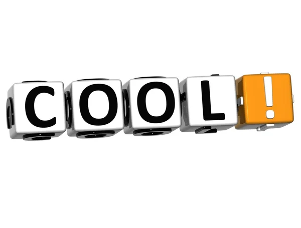 3D Cool Block Cube text — Stock Photo, Image