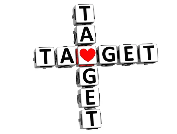 3D Your Target Crossword — Stock Photo, Image