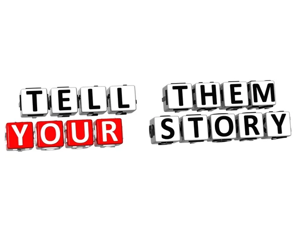 Cuéntales tu historia en 3D — Foto de Stock